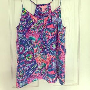 Lilly Pulitzer llama tank